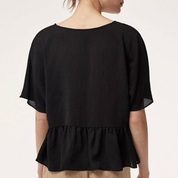 Aritzia Wilfred Macee Peplum Top Size Small - Picture 3 of 7